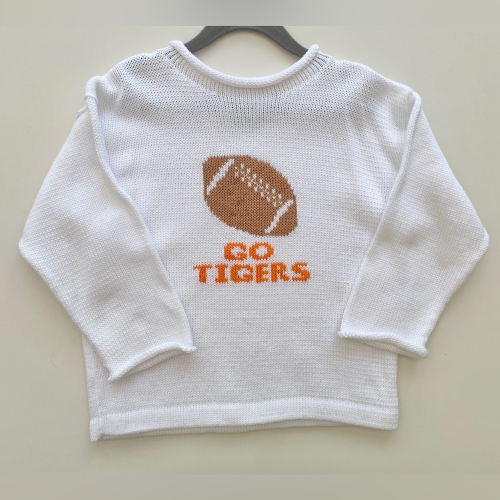 NWOT- Custom Football Sweater “Go Tigers”